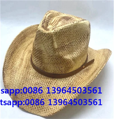 Cowboyhoed Vrouwen Vintage Western Gevlochten Riem Decor