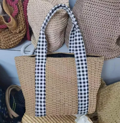 Lange katoenen tape-papier geweven tas voor meisjes