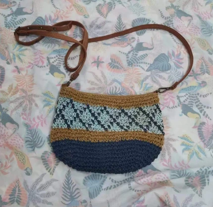 Papier gehaakte Crossbody damestas