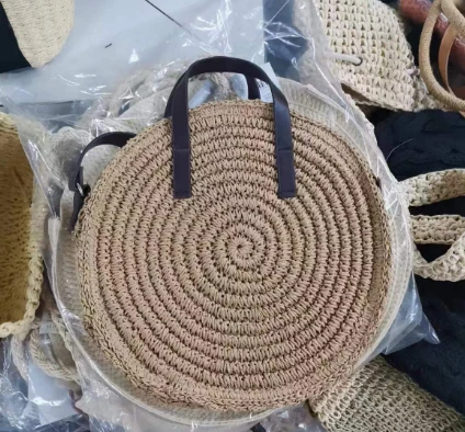 Ronde kleine bruine crossbody tas voor meisjes