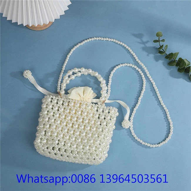 Crossboday parel kralen tas