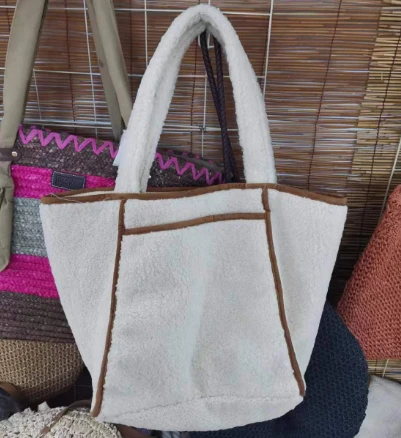 Lamswol dames casual tas