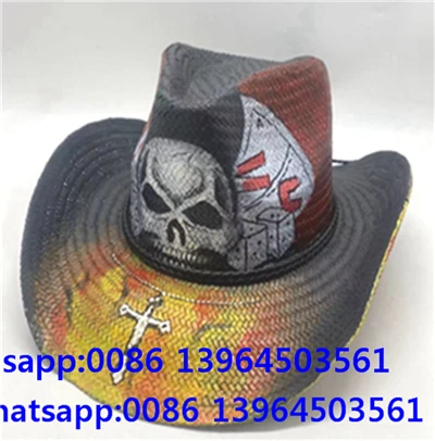 Heren Western Cowboy Stro Weefhoed