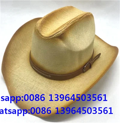 Stro zonnescherm vissershoed Fedora hoed