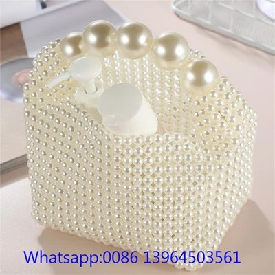 Handgemaakte parel clutch tas