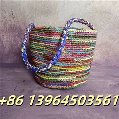 Echte raffia vrouwtas