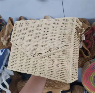 Natuurlijke rotan Lady strandtas