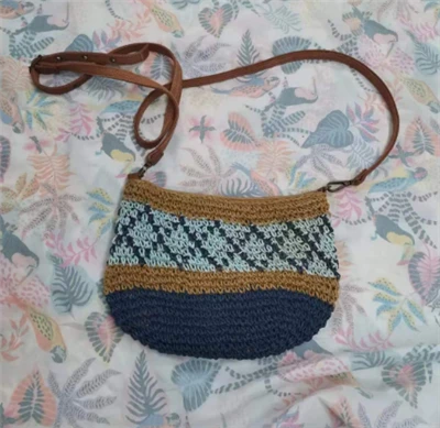 Papier gehaakte Crossbody damestas