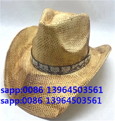 Stro Heren Cap Demin Cowboy Hoed
