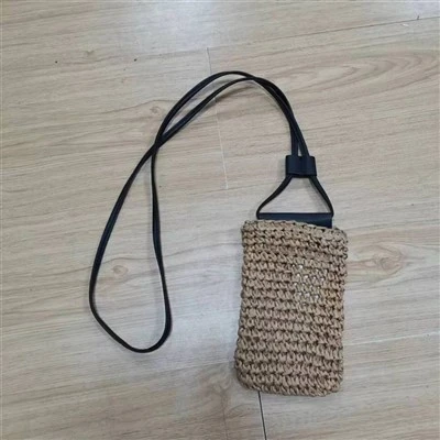 Bruine Coloe Dames Stro Telefoontas
