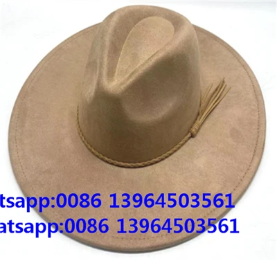 Veganistische suède western cowboyhoed