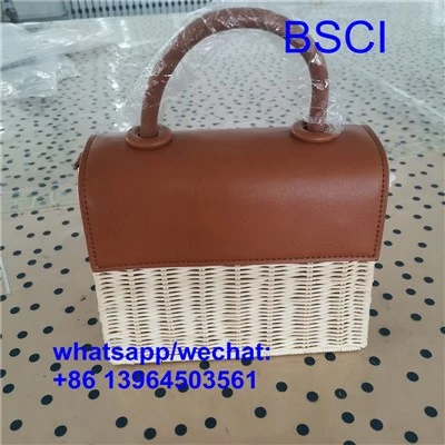 Chique shopper van geweven strozak