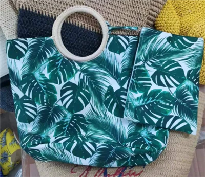 Tropische dames strandtas één set
