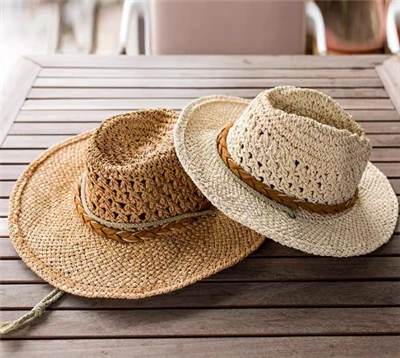 Papier geweven dames strandhoeden