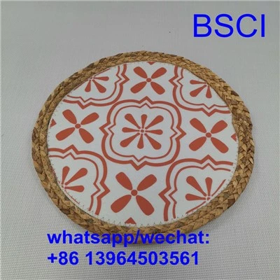 Vilten placemats met bedrukking