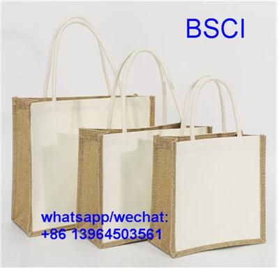 Natuurlijke canvas tas tas