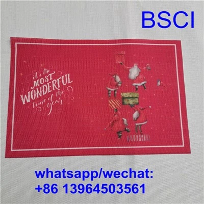 Wasbare placemats met patroon